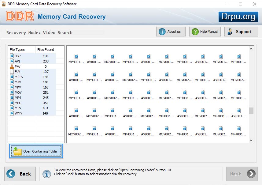 Data is recovered successfully