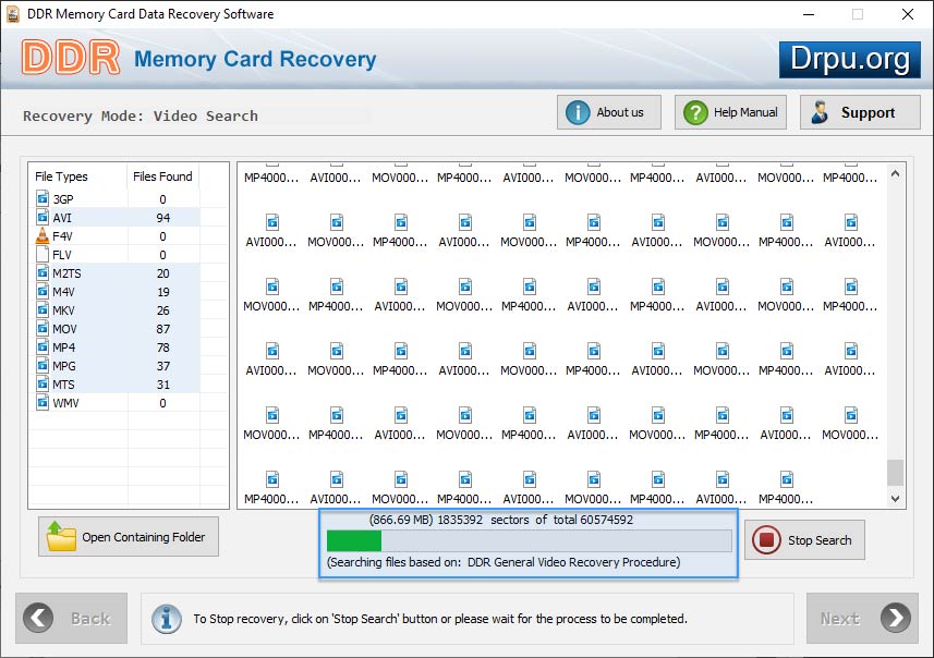 Disk scanning process